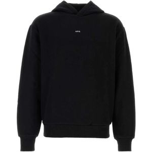 A.p.c., Heren, Sweatshirts & Hoodies, Zwart, Maat: S Katoen,