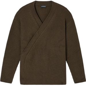 Emporio Armani, Heren, Truien, Bruin, Maat: M Wol,