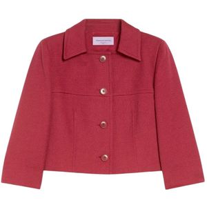 Weekend Max Mara, Dames, Jassen, Rood, Maat: M Katoen,