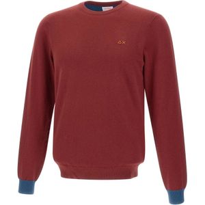 Sun68, Heren, Truien, Rood, Maat: S Katoen,