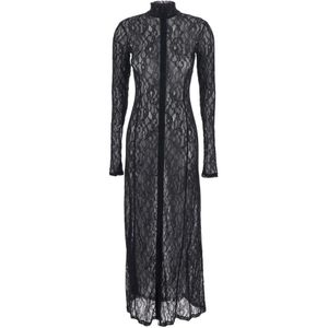 Msgm, Dames, Jurken, Zwart, Maat: XS