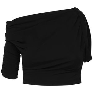 Jacquemus, Dames, Tops, Zwart, Maat: L Viscose,
