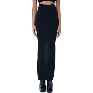 Rick Owens - Pillar - Rok - Zwart - Wol