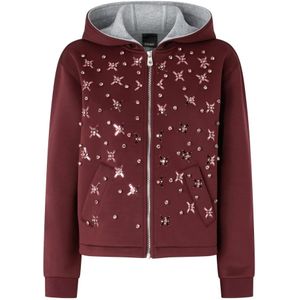 Pinko, Dames, Sweatshirts & Hoodies, Bruin, Maat: XS