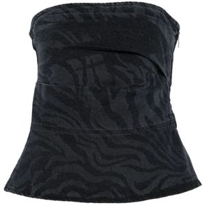 Rotate Birger Christensen, Dames, Tops, Zwart, Maat: XS