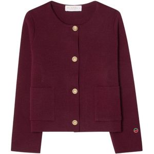 Busnel, Dames, Truien, Rood, Maat: S Wol,