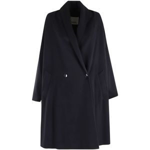 Isabel Marant, Dames, Mantels, Blauw, Maat: 2XS Wol,