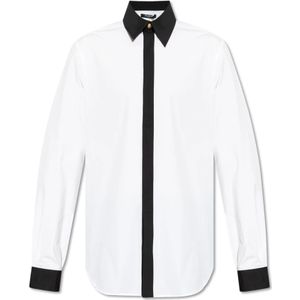 Balmain Katoenen overhemd , White , Heren , Maat: 2XL