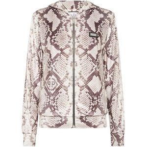 Philipp Plein, Dames, Sweatshirts & Hoodies, Beige, Maat: XS Poliester,