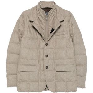 Fay, Heren, Jassen, Beige, Maat: M Viscose,