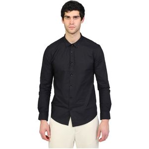 Gianni Lupo, Heren, Overhemden, Zwart, Maat: 2XL