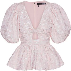 Rotate - Marie Blouse - Roze - 3/4 Mouw - Gerecycled Polyester - Duurzaam