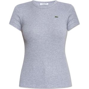 Lacoste, Dames, Tops, Grijs, Maat: S Katoen,
