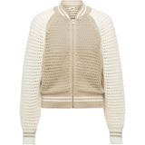 DRYKORN - NALFY - Gebreid Vest - Lichtbruin / Offwhite