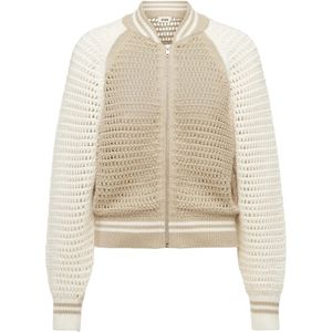 DRYKORN - NALFY - Gebreid Vest - Lichtbruin / Offwhite