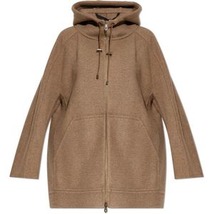 Max Mara, Dames, Mantels, Beige, Maat: 3XS Kasjmier,