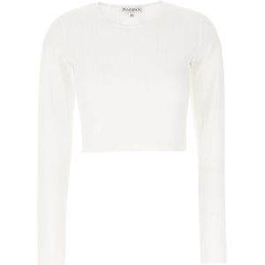 JW Anderson, Dames, Truien, Wit, Maat: L Katoen,