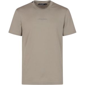 Dolce & Gabbana, Heren, Tops, Beige, Maat: XL Katoen,