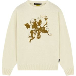 Iuter, Heren, Truien, Beige, Maat: S Katoen,