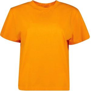 MM6 Maison Margiela, Dames, Tops, Oranje, Maat: M Katoen,