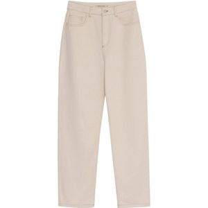 The New Society, Dames, Jeans, Beige, Maat: XL Denim,