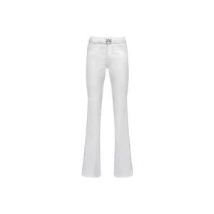 Pinko Retro Flare Jeans , White , Dames , Maat: W26