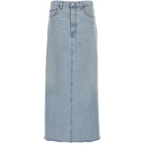 Agolde, Dames, Rokken, Blauw, Maat: W26 Katoen,