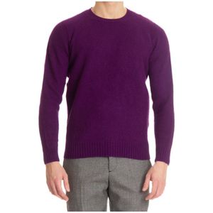 Drumohr, Heren, Truien, Paars, Maat: L Wol,