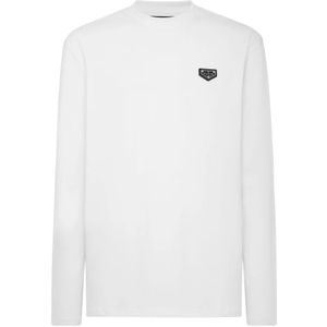 Philipp Plein, Heren, Tops, Wit, Maat: 2XL Katoen,