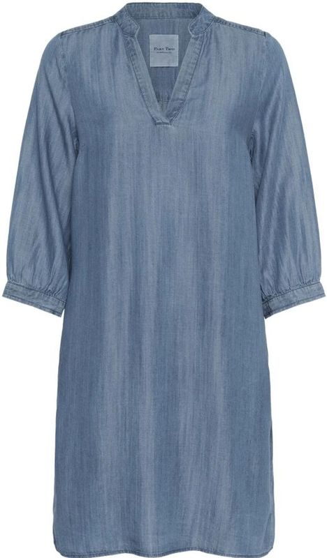 Part Two Jurk 'Maina'  blauw denim