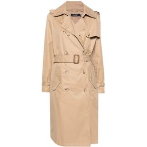 Ralph Lauren, Dames, Mantels, Beige, Maat: XS Katoen,