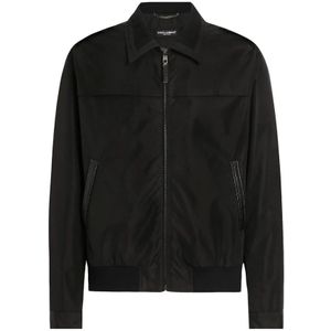 Dolce & Gabbana, Heren, Jassen, Zwart, Maat: M