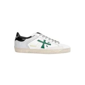 Premiata Groene Sneakers met Witte Details , Multicolor , Heren , Maat: 42 EU