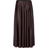 Marc Cain - Midirok - Leerlook - A-lijn - Ritssluiting