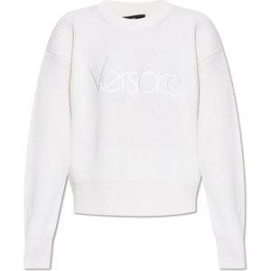 Versace, Dames, Truien, Wit, Maat: S Wol,