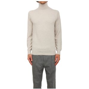 Paolo Pecora, Heren, Truien, Beige, Maat: M Wol,
