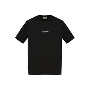 Lanvin Katoenen T-shirt , Black , Heren , Maat: XL