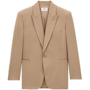 Saint Laurent, Heren, Pakken, Bruin, Maat: M Wol,