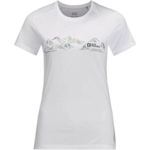 Jack Wolfskin, Dames, Tops, Wit, Maat: S Wol,