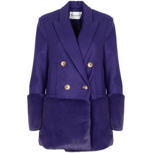 Silvian Heach - Double-Breasted Jas - Paars - Dames