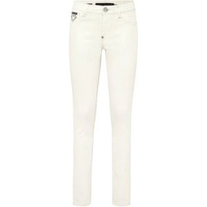 Philipp Plein, Dames, Jeans, Wit, Maat: W28 Denim,