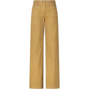 Luisa Cerano, Dames, Jeans, Bruin, Maat: L Denim,