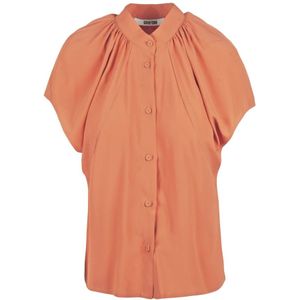 Mauro Grifoni, Dames, Blouses & Shirts, Roze, Maat: M Zijde,