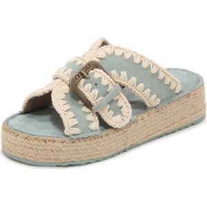 Mou, Dames, Schoenen, Blauw, Maat: 36 EU Jute,