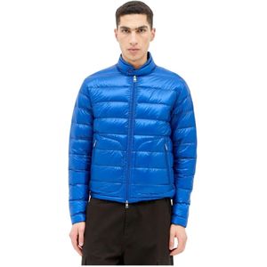 Moncler Gewatteerde Donsjas Lange Seizoen , Blue , Heren , Maat: M