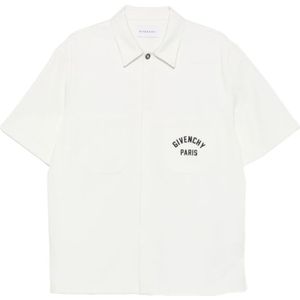 Givenchy, Heren, Overhemden, Wit, Maat: M Katoen,