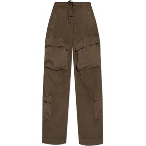 Entire Studios, Dames, Broeken, Groen, Maat: 2XS Katoen,