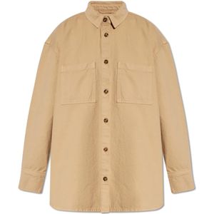 Birgitte Herskind, Dames, Blouses & Shirts, Beige, Maat: M Katoen,