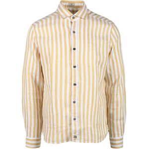Sonrisa, Heren, Overhemden, Geel, Maat: M Linnen,