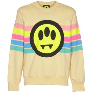 Barrow, Heren, Sweatshirts & Hoodies, Geel, Maat: S Katoen,